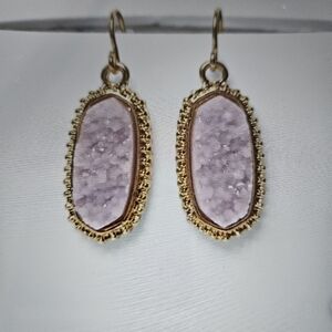 ValMarie Gold and Lavender Earrings
